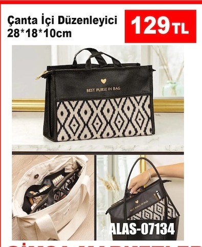 Çanta İçi Düzenleyici 28*18*10Cm