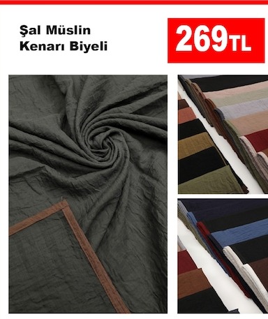 Şal Müslin Kenarı Biyeli