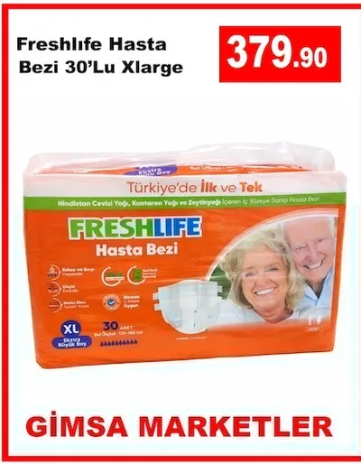 Freshlife Hasta Bezi 30'Lu Xlarge