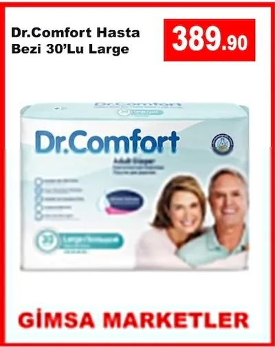 Dr.Comfort Hasta Bezi 30'Lu Large
