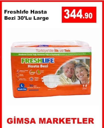 Freshlife Hasta Bezi 30'Lu Large