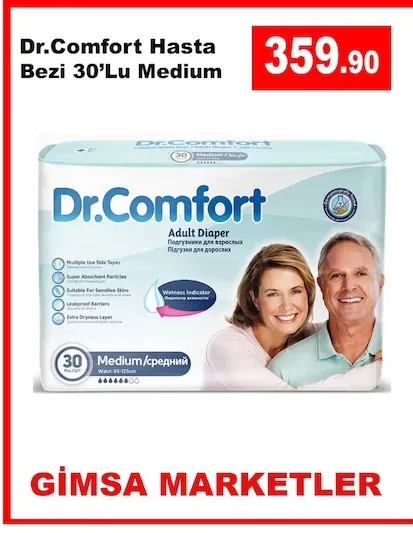 Dr.Comfort Hasta Bezi 30'Lu Medium