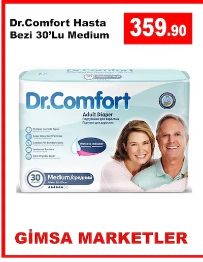 Dr.Comfort Hasta Bezi 30'Lu Medium