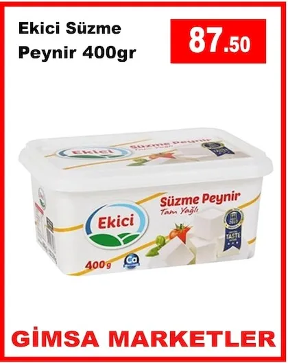 Ekici Süzme Peynir 400Gr