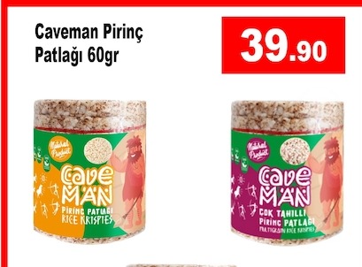 Caveman Pirinç Patlağı 60Gr