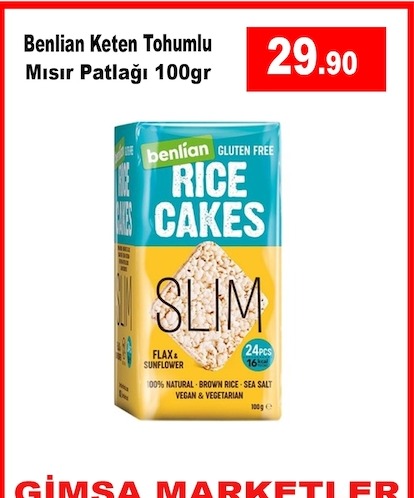Benlian Keten Tohumlu Mısır Patlağı 100Gr