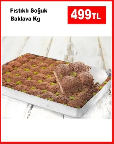Fıstıklı Soğuk Baklava Kg