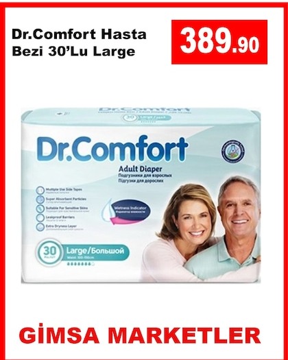 Dr.Comfort Hasta Bezi 30'Lu Large