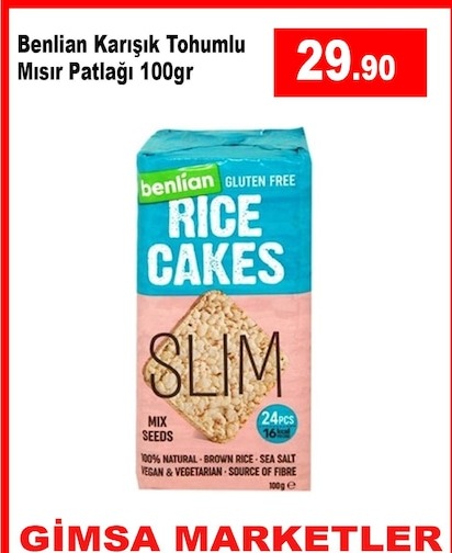 Benlian Karışık Tohumlu Mısır Patlağı 100Gr