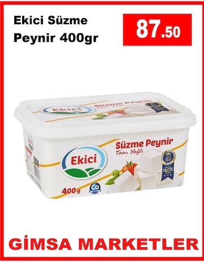 Ekici Süzme Peynir 400Gr