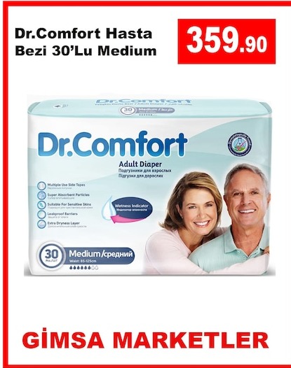Dr.Comfort Hasta Bezi 30'Lu Medium