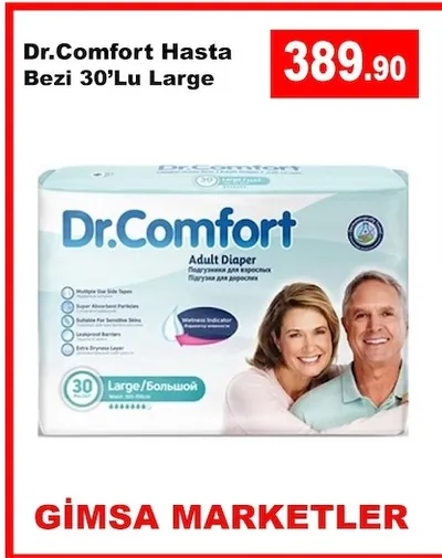 Dr.Comfort Hasta Bezi 30'Lu Large