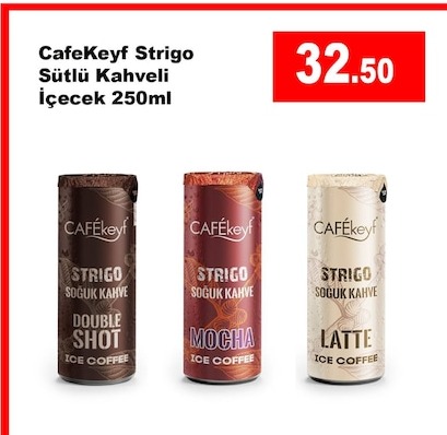 Cafekeyf Strigo Sütlü Kahveli İçecek 250Ml