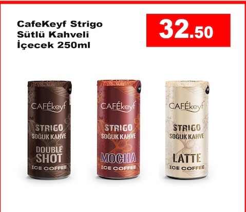 Cafekeyf Strigo Sütlü Kahveli İçecek 250Ml