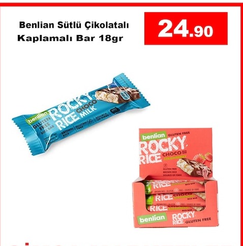 Benlian Sütlü Çikolatalı Kaplamalı Bar 18Gr