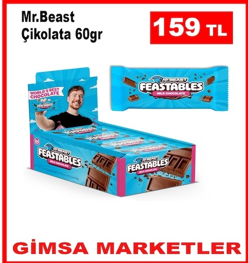 Mr.Beast Çikolata 60Gr