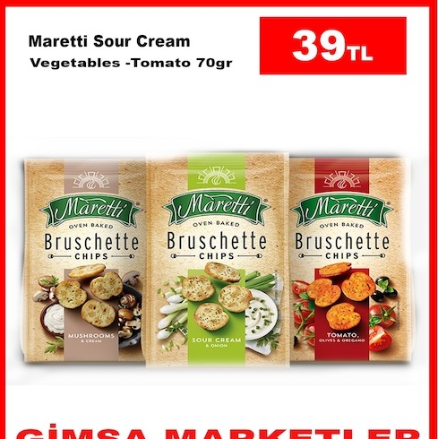 Maretti Sour Cream Vegetables Tomato 70Gr