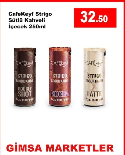 Cafekeyf Strigo Sütlü Kahveli İçecek 250Ml