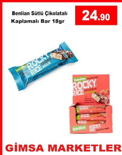 Benlian Sütlü Çikolatalı Kaplamalı Bar 18Gr