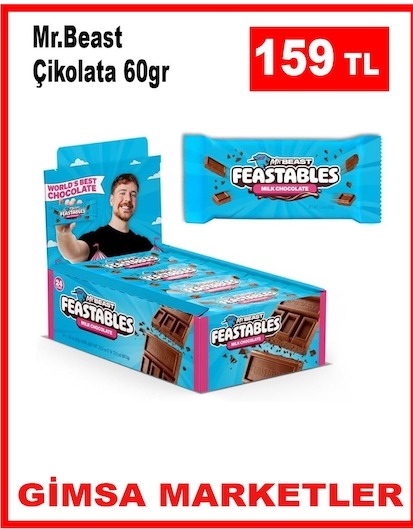 Mr.Beast Çikolata 60Gr
