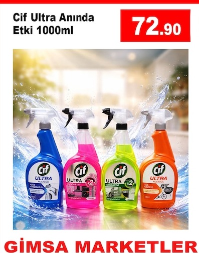 Cif Ultra Anında Etki 1000Ml