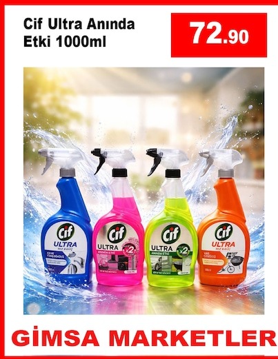 Cif Ultra Anında Etki 1000Ml