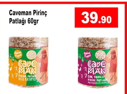 Caveman Pirinç Patlağı 60Gr