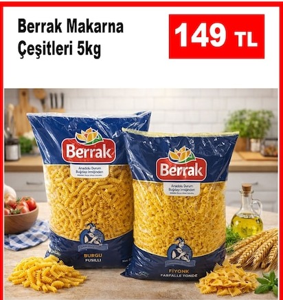 Berrak Makarna Çeşitleri 5Kg