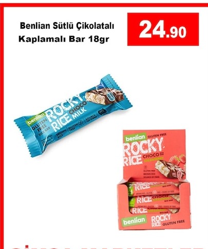 Benlian Sütlü Çikolatalı Kaplamalı Bar 18Gr