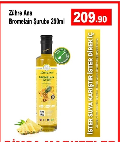 Zühre Ana Bromelain Şurubu 250Ml
