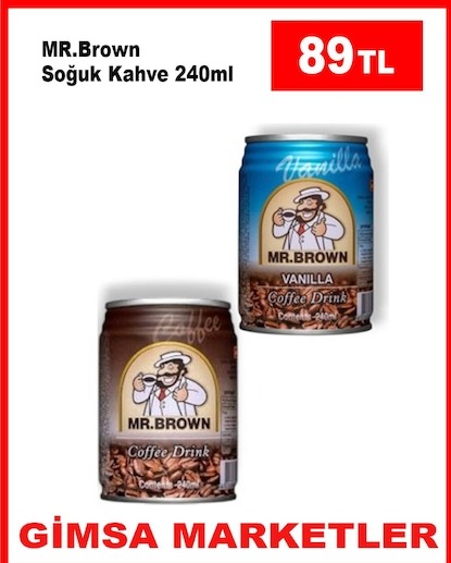 Mr.Brown Soğuk Kahve 240Ml