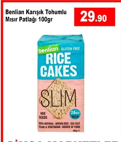 Benlian Karışık Tohumlu Mısır Patlağı 100Gr