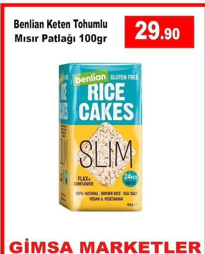 Benlian Keten Tohumlu Mısır Patlağı 100Gr