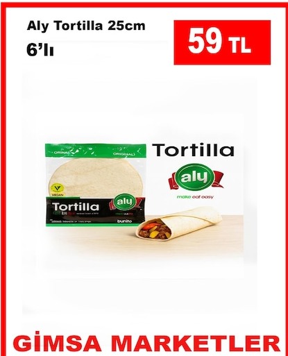 Aly Tortilla 25Cm 6'Lı