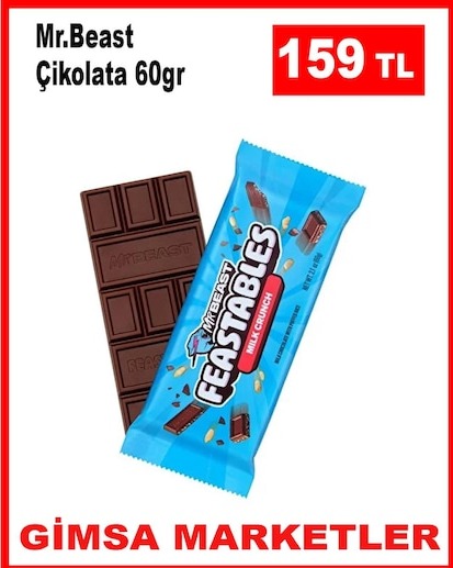 Mr. Beast Çikolata 60Gr