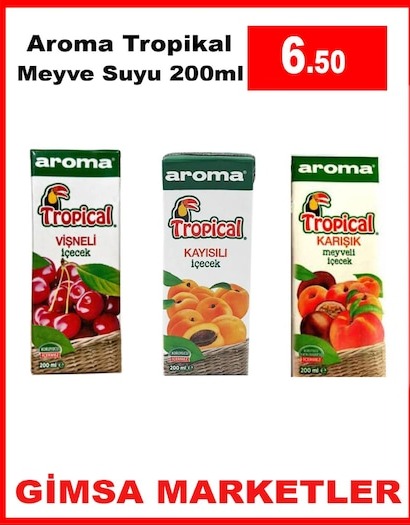 Aroma Tropikal Meyve Suyu 200Ml