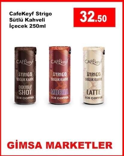 Cafekeyf Strigo Sütlü Kahveli İçecek 250Ml