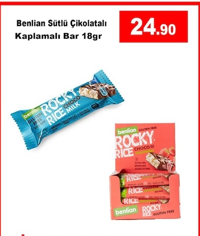 Benlian Sütlü Çikolatalı Kaplamalı Bar 18Gr