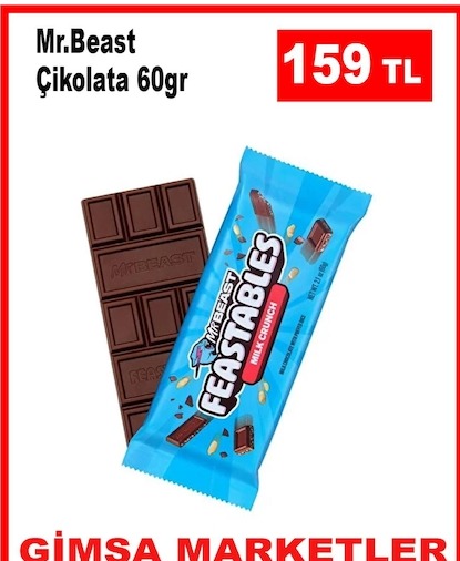 Mr.Beast Çikolata 60Gr