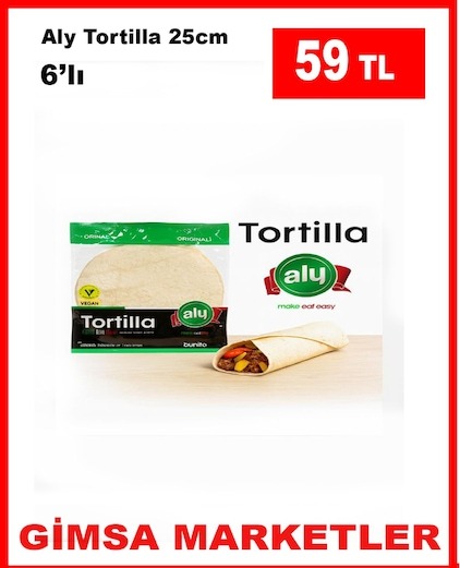 Aly Tortilla 25Cm 6'Lı