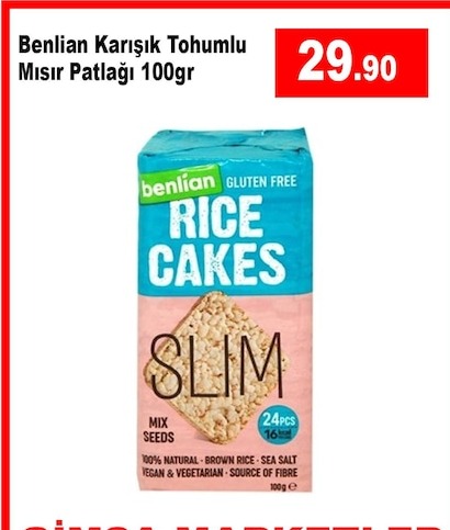 Benlian Karışık Tohumlu Mısır Patlağı 100Gr