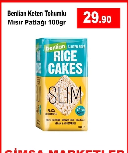 Benlian Keten Tohumlu Mısır Patlağı 100Gr