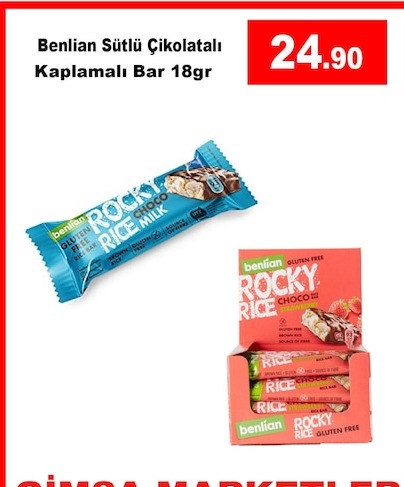 Benlian Sütlü Çikolatalı Kaplamalı Bar 18Gr