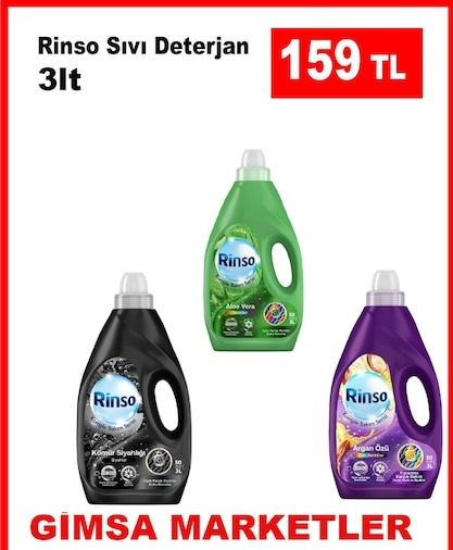 Rinso Sıvı Deterjan 3Lt