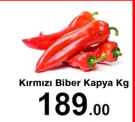 Kırmızı Biber Kapya Kg