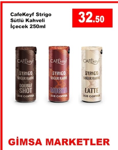 Cafekeyf Strigo Sütlü Kahveli İçecek 250Ml