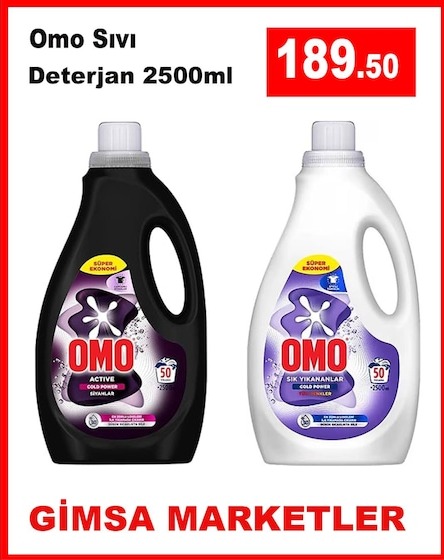 Omo Sıvı Deterjan 2500Ml