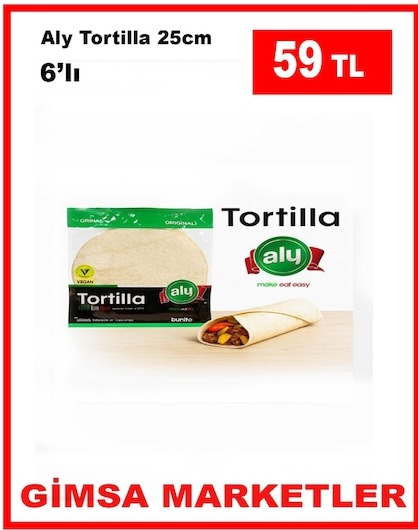 Aly Tortilla 25Cm 6'Lı