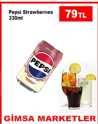 Pepsi Strawberries 330Ml