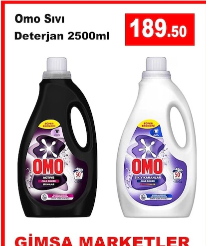 Omo Sıvı Deterjan 2500Ml